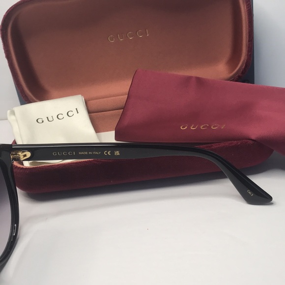 New🔥🔥 - GUCCI GG0631S ROUNDED MARMONT LOGO SUNGLASSES IN BLACK - Picture 9 of 15